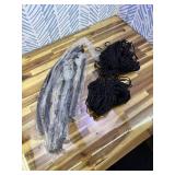 2 Set Wall Hay Feeder with Net Corner Hay Rack Black Corner Hay Feeder Frame with Slow Feed Hay Net for Horses Goat