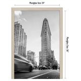 Americanflat 24x36 Poster Frame with Polished Plexiglass - Wide Picture Frames Made of Engineered Wood for Vertical or Horizontal Wall Display - Epic Collection - Driftwood