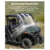 Retails for $210! KEMIMOTO Vented Front Windshield Compatible with CFMOTO UFORCE 600 2021-2026/800 XL 2025-2026, Scratch-Resistant Windshield with Pre-Installed Rubber Strips Hard-Coated PC Window Acc