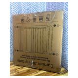 Cumbor 29.7-46' Baby Gate for Stairs, Mom's Choice Awards Winner-Auto Close Dog Gate for The House, Gifts for Mom, Easy Install Pressure Mounted Pet Gates for Doorways, Black