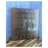 Cumbor 29.7-46' Baby Gate for Stairs, Toddler Safety Essentials for The House, Auto Close Dog Gate for Doorways, Mom's Choice Awards Winner-Easy Install Pressure Mounted Pet Gates for Dogs, White