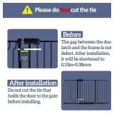 Retails for $120! Extra Wide Baby Gates for Doorways 62.20'-71.65' Extra Wide Baby Gate Dog gate Pressure Mounted No Drilling with Walk-Through, Auto-Close & Dual-Direction Swing for Large Wide Openin