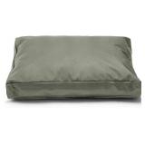 Replacement Dog Bed Cover,Heavy Duty Waterproof Removable 44' L x 32' W x 4' H Reusable Dog Bed Covers with Zipper.Grey Green,Cover Only