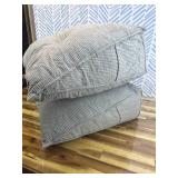 Sasttie Headboard Pillow Full, Wedge Pillow Headboard for Sitting Up in Bed, Back-Rest Support Triangular Cushion for Reading - Features Removable Washable Cover, Light Grey