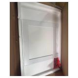 Homhedy Cat Litter Box Enclosure, Wooden Cat Washroom Furniture with Barn Door, Pet House, Fit Most of Litter Box, White