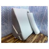 3PCS Wedge Pillow Set for After Surgery, Wedge Pillow for Acid Reflux Relief, Bed Wedge Pillow with Adjustable 9&12inch for Headboard,Sleeping, Orthopedic Memory Foam for Neck&Back Support, White/Grey