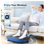 Retails for $120! MERACH Vibration Plate Exercise Machine, Whole Body Workout Equipment for Women, Bluetooth and Silicone Pedal, Vibration Plate with Auto Mode, Vibrate Fitness Platform for Home