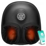 Medcursor Foot Massager with Heat - 2026 Upgraded Shiatsu Deep Kneading Machine, Multi Air Compression Intensity, Smart APP Mobile Remote Control, Feet Massage for Home and Office Use