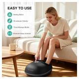 Medcursor Foot Massager with Heat - 2026 Upgraded Shiatsu Deep Kneading Machine, Multi Air Compression Intensity, Smart APP Mobile Remote Control, Feet Massage for Home and Office Use