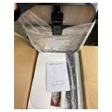 Adjustable Height TV Tray Table with Bumper Rounded Corner Design & Flip-top Side Table for Bedroom, Living Room, Bathroom and Study, End Table for Eating, Dinner or Laptop, Gray