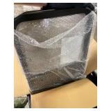 Adjustable Height TV Tray Table with Bumper Rounded Corner Design & Flip-top Side Table for Bedroom, Living Room, Bathroom and Study, End Table for Eating, Dinner or Laptop, Gray