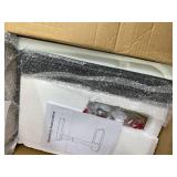 Adjustable Height TV Tray Table with Bumper Rounded Corner Design & Flip-top Side Table for Bedroom, Living Room, Bathroom and Study, End Table for Eating, Dinner or Laptop, Gray