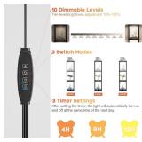 3-Pack Under Shelf Lighting for 3 Tier Floor Shelves, Ultra-Bright Square10 Dimmable Slim Stick on Lights,3-Color Timer 3/9/12H,Decor Lights for Living Room, Bedroom,Kitchen Storage Display Rack