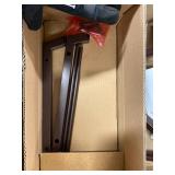 Firewood Rack - 25 inch Outdoor Indoor Metal Firewood Holder With Thickened Trapezoid Base-Double Coated Waterproof Rustproof Fireplace Firewood Stand, Black