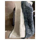 Pet Couch Cover Washable Fuzzy Sofa Slipcovers, Geometric Non-Slip Couch Covers Pet Friendly Dog Mat Sofa Couch Protector (Dark Grey, 27.6' x 59.1')