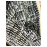 Pet Couch Cover Washable Fuzzy Sofa Slipcovers, Geometric Non-Slip Couch Covers Pet Friendly Dog Mat Sofa Couch Protector (Dark Grey, 27.6' x 59.1')