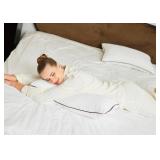 Luxury Hypoallergenic Sleeping Bed Pillows - Soft and Supportive - Premium Down Alternative Fill - Ideal for Side, Back, and Stomach Sleepers Queen Size Set of 4