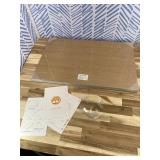 Wire Shelf Cover,KHASIM Wire Rack Covers for Pantry,PVC Wood-Look Faux Wood Shelf Liners,24x12 Inch,0.24 inch Thick for Home and Kitchen Organization