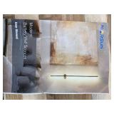 NIORSUN 35.4 Inch Battery Operated Wall Sconce Set of 2,Black Minimalist Rechargeable LED Wall Lights with Remote, 10 Colors Dimmable Wireless Wall Sconce for Living Room Bedroom Hallway