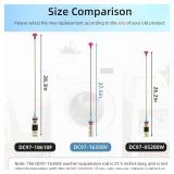 WA54R7200AW/US WA54R7600AC/US WA54R7200AV/US Suspension Rods for Samsung Washer WA54R7600AW/US WA54R7600AV/US, DC97-16350V 27.6in Assembly Damper 4pack