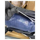 ATORPOK Camping Cot for Adults with Cushion Comfortable, Portable Folding Bed for Sleeping Supports 450 lbs (Gray)