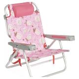 SUNNYFEEL Extra Wide 28' Low Beach Chair 5 Position Lay Flat, XL Oversized Portable Folding Camping Chairs with Cup Holder for Outdoor/Trip, Lightweight Foldable Backpack Beach Chair for Adults