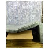 SINWEEK Tri Folding Mattress Foam Topper 4' Thickness Floor Cot Mattress, Guset Bed with Removable&Machine Washable Cover and Lining, CertiPUR-US Certified 25 x 75 Inch