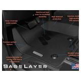 Retails for $188! BaseLayer Floor Mats for Chevy Silverado/GMC Sierra 1500 (2019-2025), 2500/3500 HD (2020-2025) Crew Cab Only Made in USA Premium All-Weather Mats Front & Rear (Red Logo) with Vehicle