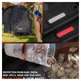 Retails for $188! BaseLayer Floor Mats for Chevy Silverado/GMC Sierra 1500 (2019-2025), 2500/3500 HD (2020-2025) Crew Cab Only Made in USA Premium All-Weather Mats Front & Rear (Red Logo) with Vehicle