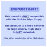 CATCHY -Food Catcher-Compatible with Stokke Tripp Trapp High Chair +11 Other High Chairs-Highchair Sold Separately-Baby & Toddler Food & Mess Catcher-Premium Linen Inspired -Under High Chair Accessory