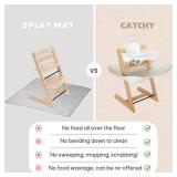 CATCHY -Food Catcher-Compatible with Stokke Tripp Trapp High Chair +11 Other High Chairs-Highchair Sold Separately-Baby & Toddler Food & Mess Catcher-Premium Linen Inspired -Under High Chair Accessory