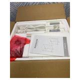 Set of 2 Farmhouse Nightstand with Charging Station, White Bedside Table with USB&Type-C Ports and Outlets, End Table with Storage, Night Stand for Bedroom, White and Rustic Brown