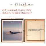 Natural 18x18 Picture Frame Wood with 16x16 Mat,Square Wall Photo Frames 18x18 Made of Solid Walnut Wood for Gallery Wall Hanging