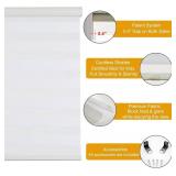 Persilux Cordless Zebra Blinds for Windows Free-Stop Roller Windows Shades (35' W X 64' H, Cream) Dual Layer Light Control for Day and Night, Light Filtering Sheer Shades for Home, Easy to Install