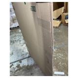 Retails for $170! Beveled Edge Irregular Office Chair Mat with Lip for Carpet or Hardwood Floor Crystal Grey 36' x 48' Smooth Glide and Easy Roll On/Off, Heavy Duty and Non-Slip Floor Chair Mat with L