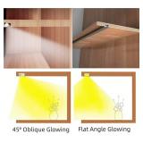 6 Pack 3.3ft/1M Under Cabinet Light, Invisible Recessed YW-Shape LED Aluminum Channel System with Milky Cover& End Caps, Suitable for 6mm LED Strip Light Installations