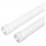 2 Pack T8 Type A+B LED Tube Lights 4FT, 40W Equivalent, 6000K Daylight, Plug and Play or Ballast Bypass, Single or Double End LED Bulbs, LED Fluorescent Tube Replacement T8 T12, Non-dimmable