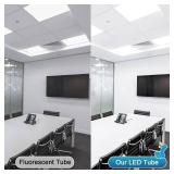 2 Pack T8 Type A+B LED Tube Lights 4FT, 40W Equivalent, 6000K Daylight, Plug and Play or Ballast Bypass, Single or Double End LED Bulbs, LED Fluorescent Tube Replacement T8 T12, Non-dimmable