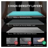 Retails for $104! Large Exercise Mat for Home Workout,12 x6 /10'x6'/9'x6'/8'x6'/7'x5'/6'x4' (7mm) Extra Thick Workout Mat, High-Density Gym Mat for Cardio, Jump Rope, MMA, Weights (Shoe-Friendly)