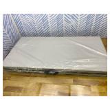 34' Folding Table, Portable Square Folding Card Table with Collapsible Legs & Carrying Handle, Plastic Tables for Camping,Picnic, Office, Party, White