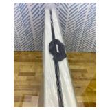 34' Folding Table, Portable Square Folding Card Table with Collapsible Legs & Carrying Handle, Plastic Tables for Camping,Picnic, Office, Party, White