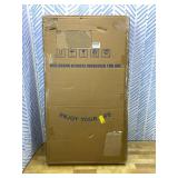 34' Folding Table, Portable Square Folding Card Table with Collapsible Legs & Carrying Handle, Plastic Tables for Camping,Picnic, Office, Party, White