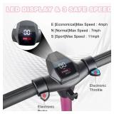 Retails for $150! Electric Scooter for Kids Ages 6-12, 150W Motor, 4/7/11 Mph, 60 mins Ride Time, Adjustable Speed, LED Display, Colorful Lights, Electronic Brake, Foldable Kids Electric Scooter