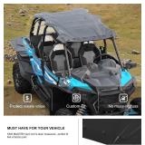 Retails for $198! KIWI MASTER Poly Sport Roof for 2014-2023 Polaris RZR XP 4 1000 / XP 4 Turbo / 4 900 / S 4 1000 Accessories Replace OEM # 2883074 4-Seat Hard Roof Top Black