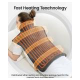 RENPHO Electric Heating Pad for Back, Electric Heat pad for Neck and Shoulders, FSA Eligible & HSA Store, 24'x33' Gray