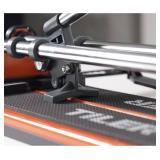 TILER 14 Inch Manual Tile Cutter, Professional Porcelain Ceramic Tile Cutter with Chrome Plated Solid Rails, Tungsten Carbide Cutting Wheel, Adjustable Fence Gauge, Anti-Skid Feet 8103E-2