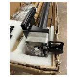 Retails for $180! FLEXIMOUNTS GL1 Overhead Garage Lifting Storage Rack, 4x4 Ft Heavy-Duty Metal Garage Ceiling Rack, Adjustable Organization System With 71'L Axle, 300lbs Weight, Black