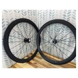 Retails for $399! 50mm Carbon Fiber Track Wheel Matte Finish 3K Fixed Gear Wheelset with Cog Retails for $399! 50mm Carbon Fiber Track Wheel Matte Finish 3K Fixed Gear Wheelset with Cog
