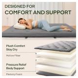 Retails for $150! ZonLi Japanese Floor Futon Mattress Twin Size 75'x 39', 100% Cotton Cover 4' Thicken Tatami Mattress, Foldable Sleeping Pad, Portable Dormitory Tatami Mat, Roll Up Floor Lounger Bed Retails for $150! ZonLi Japanese Floor Futon Mattress Twin Size 75'x 39', 100% Cotton Cover 4' Thicken Tatami Mattress, Foldable Sleeping Pad, Portable Dormitory Tatami Mat, Roll Up Floor Lounger Bed