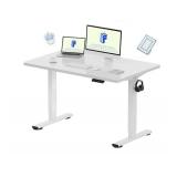Retails for $167! FLEXISPOT EN1 One-Piece Standing Desk with 1-Inch Thick Desktop, 48'x30' Electric Height Adjustable Desk for Home Office & Multi-Device Workstations, White Retails for $167! FLEXISPOT EN1 One-Piece Standing Desk with 1-Inch Thick Desktop, 48'x30' Electric Height Adjustable Desk for Home Office & Multi-Device Workstations, White